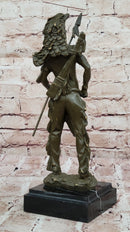 Native American Warrior Bronze - Plains Tribe Art