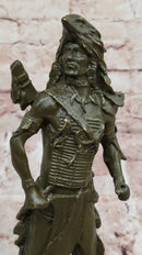 Native American Warrior Bronze - Plains Tribe Art