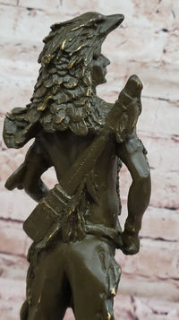 Native American Warrior Bronze - Plains Tribe Art