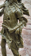 Bronze Native American Warrior with Wolf Headdress
