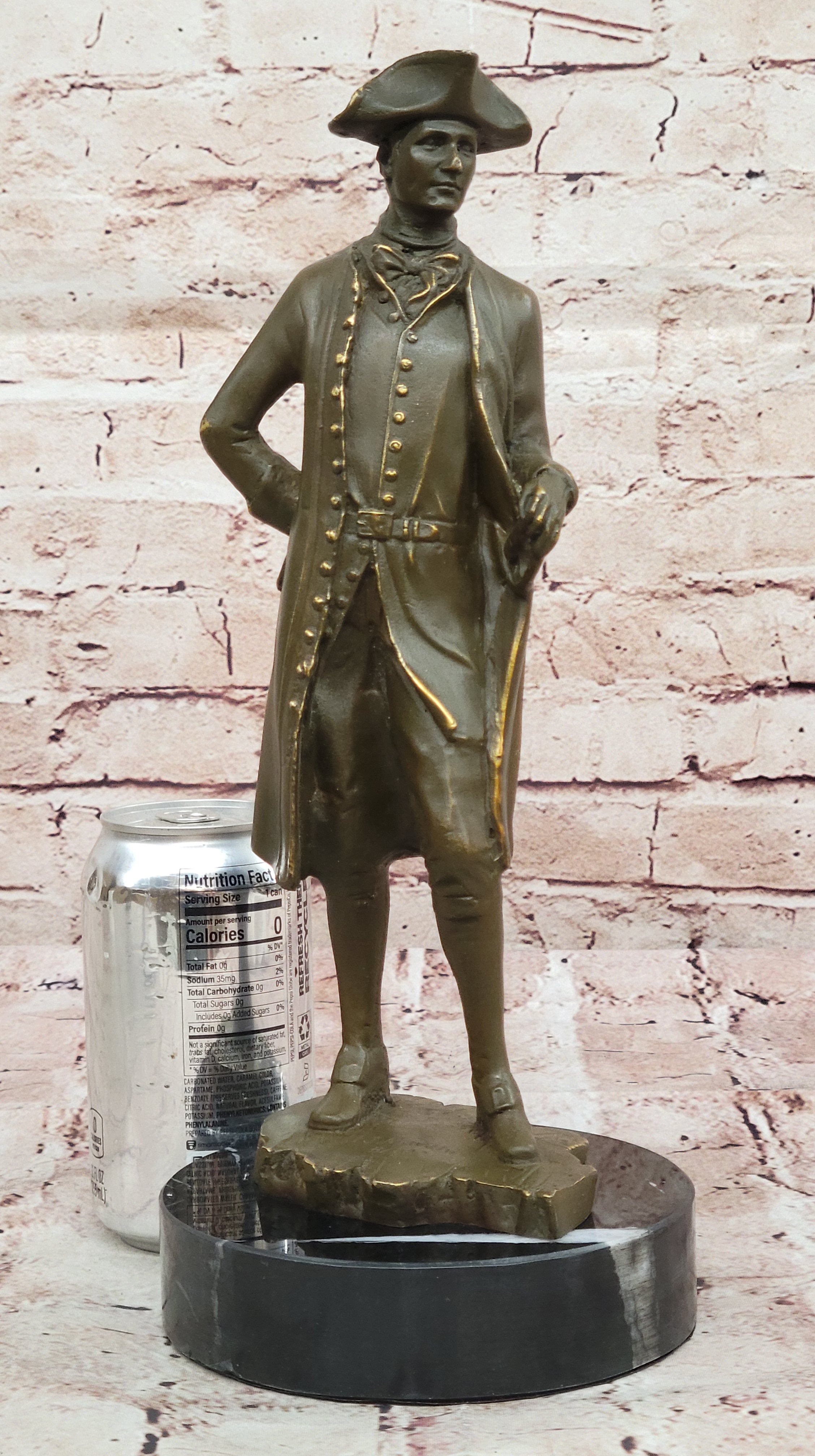 Colonial Gentleman Bronze Sculpture – Historical American