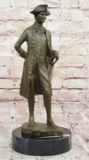 Colonial Gentleman Bronze Sculpture – Historical American