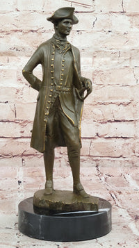 Colonial Gentleman Bronze Sculpture – Historical American