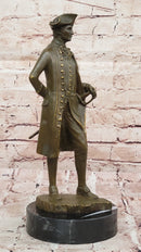 Colonial Gentleman Bronze Sculpture – Historical American