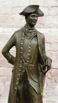 Colonial Gentleman Bronze Sculpture – Historical American