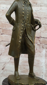 Colonial Gentleman Bronze Sculpture – Historical American