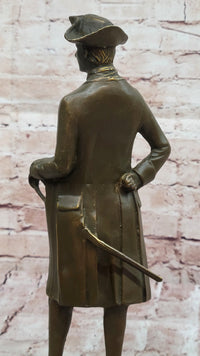 Colonial Gentleman Bronze Sculpture – Historical American