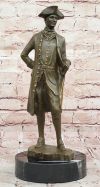 Colonial Gentleman Bronze Sculpture – Historical American