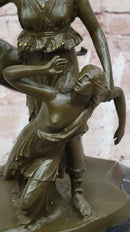 Bronze Diana Huntress and Deer Classical Mythical Sculpture