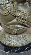 Bronze Kratos God of War Bust - Gaming Sculpture