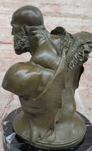 Bronze Kratos God of War Bust - Gaming Sculpture