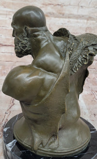 Bronze Kratos God of War Bust - Gaming Sculpture