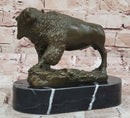Western Bronze American Buffalo Bison Sculpture
