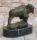 Western Bronze American Buffalo Bison Sculpture
