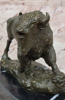 Western Bronze American Buffalo Bison Sculpture