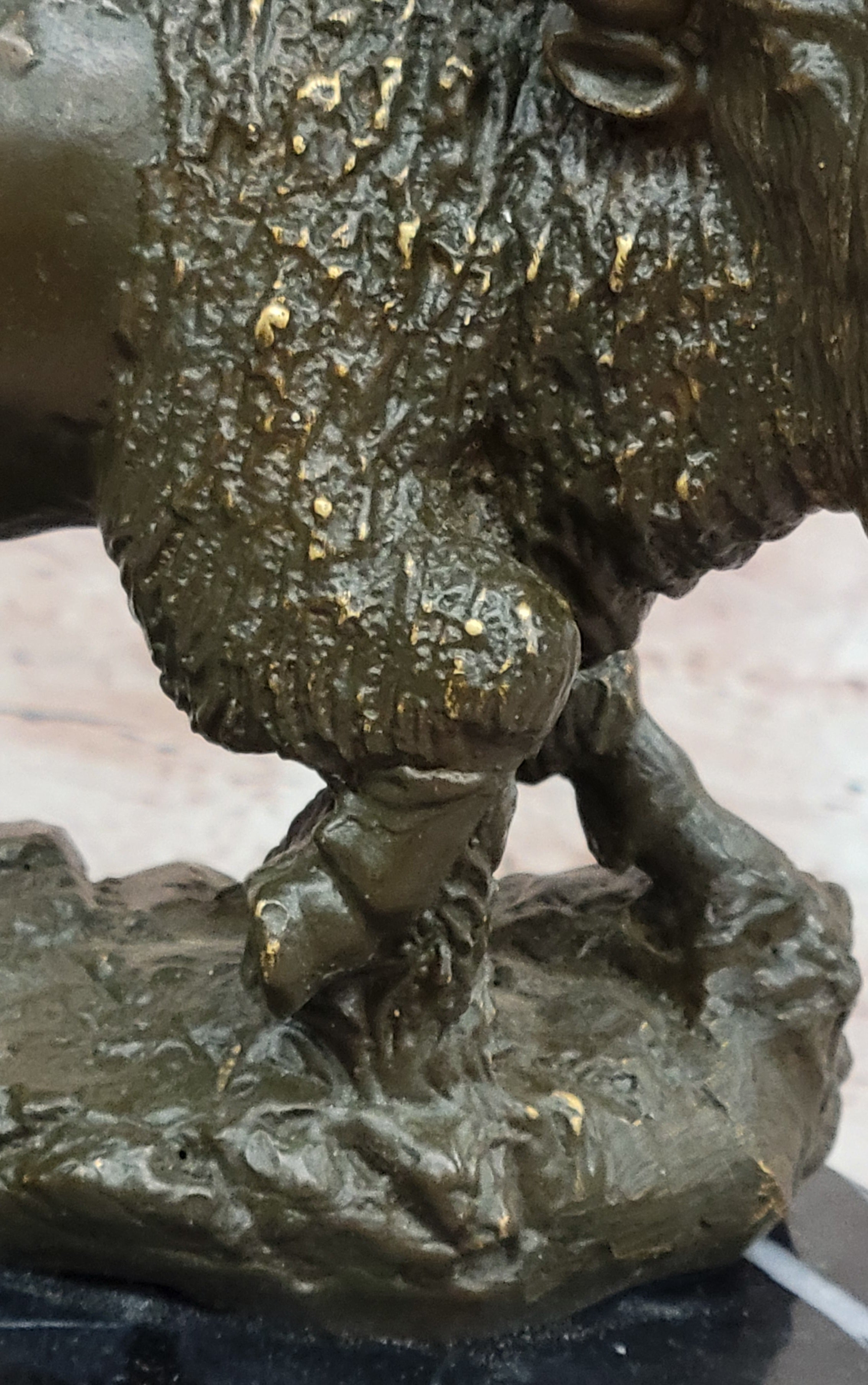 Western Bronze American Buffalo Bison Sculpture
