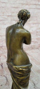 Signed Vintage Venus de Milo Bronze Sculpture Collectible Louvre Museum Artwork