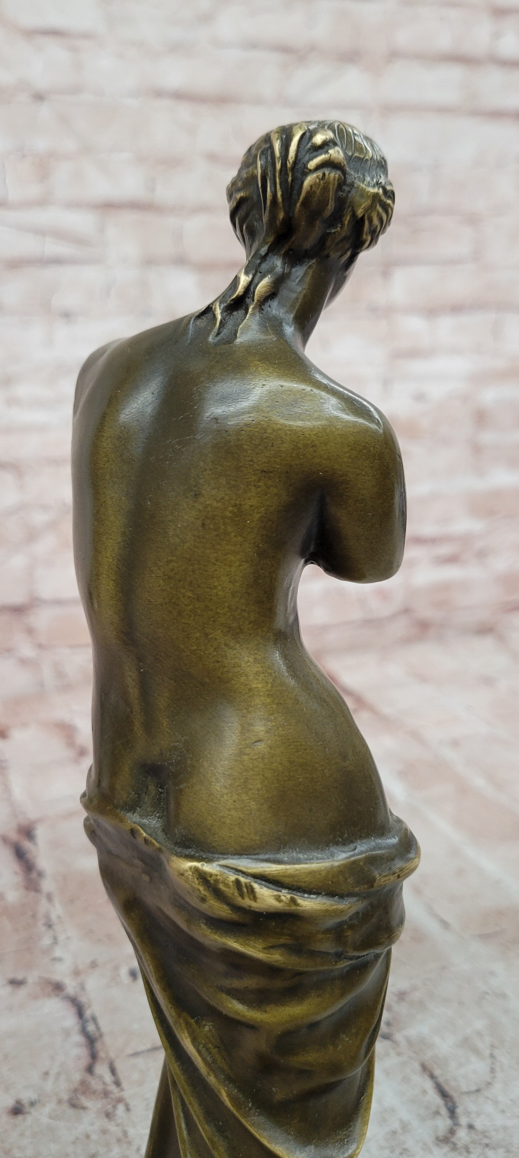 Signed Vintage Venus de Milo Bronze Sculpture Collectible Louvre Museum Artwork