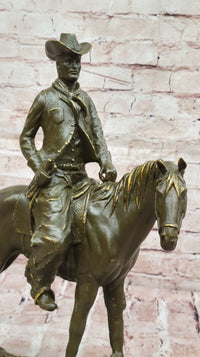 Bronze Cowboy on Horse – Western Americana Art
