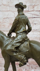 Bronze Cowboy on Horse – Western Americana Art