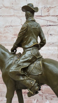 Bronze Cowboy on Horse – Western Americana Art
