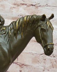 Bronze Cowboy on Horse – Western Americana Art