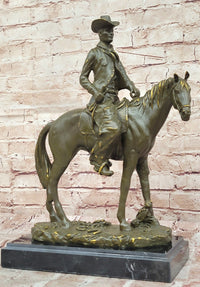 Bronze Cowboy on Horse – Western Americana Art