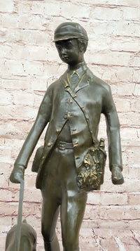 Hunter with Dog Bronze Sculpture by Vitaleh