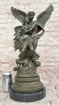 Bronze Eros & Psyche with Wings