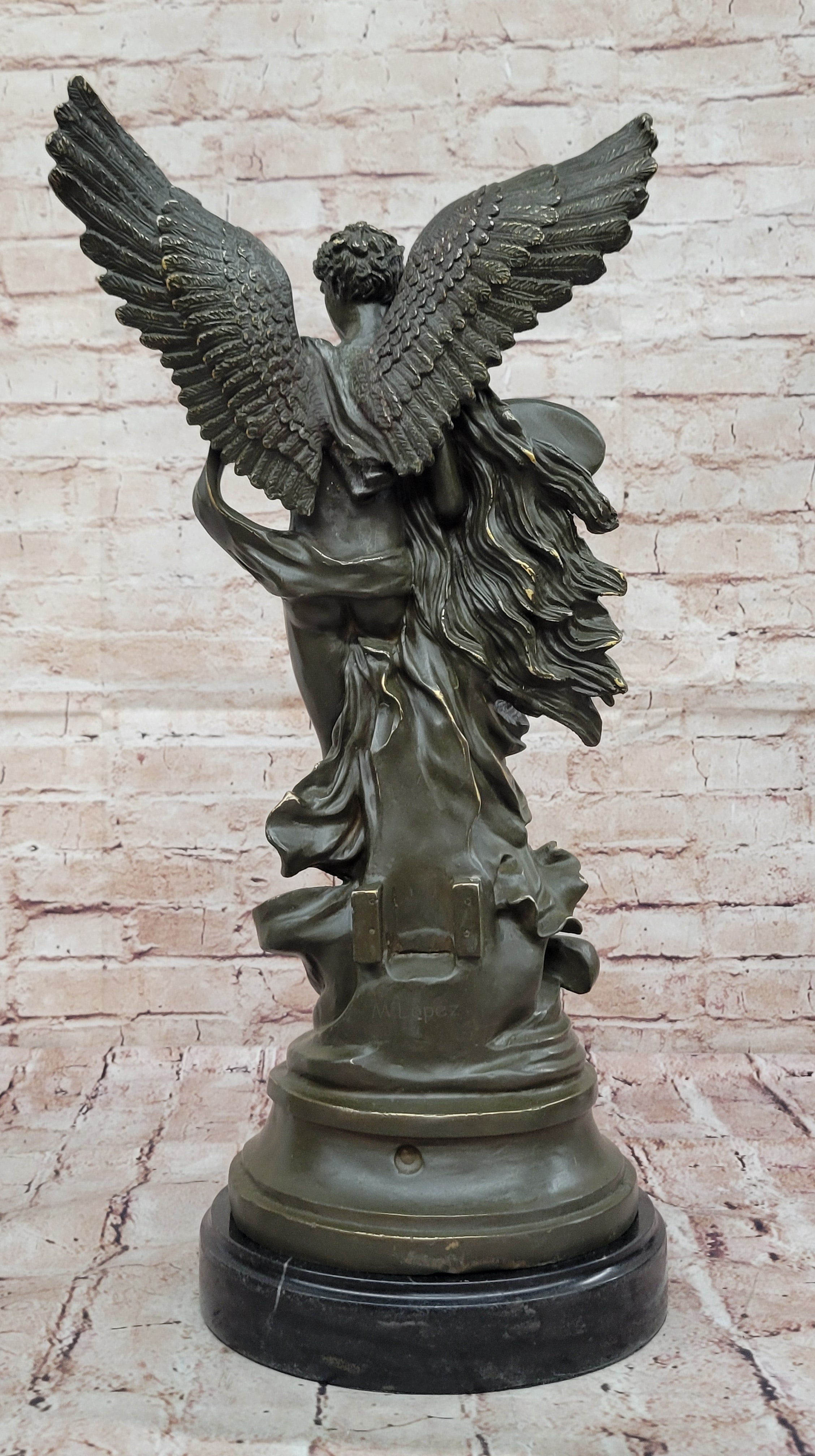 Bronze Eros & Psyche with Wings