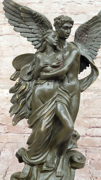 Bronze Eros & Psyche with Wings