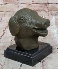 Bronze Pig Boar Head Realistic Farmhouse Sculpture