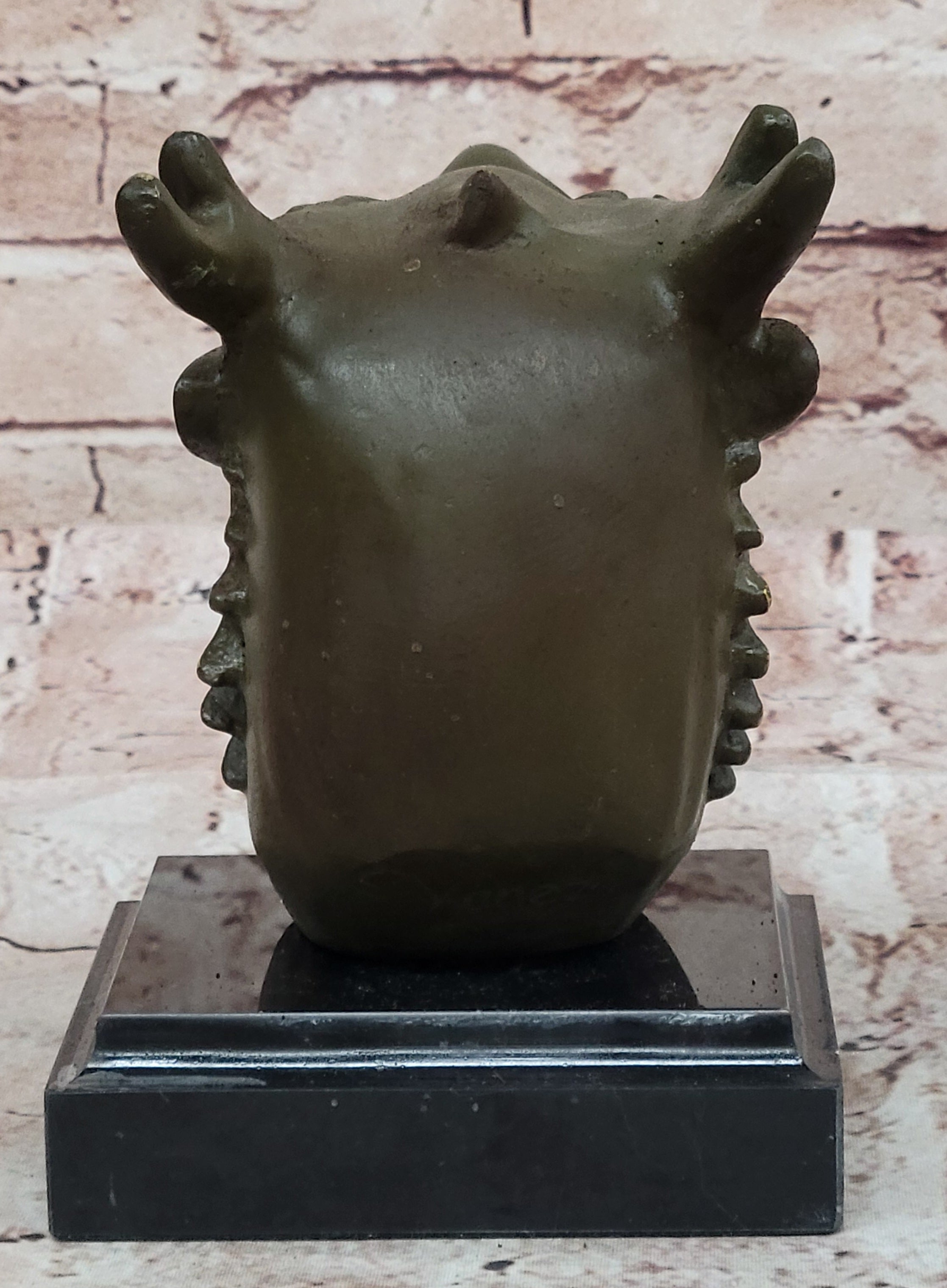 Bronze Dragon Head Bust on Marble Base – Chinese Zodiac