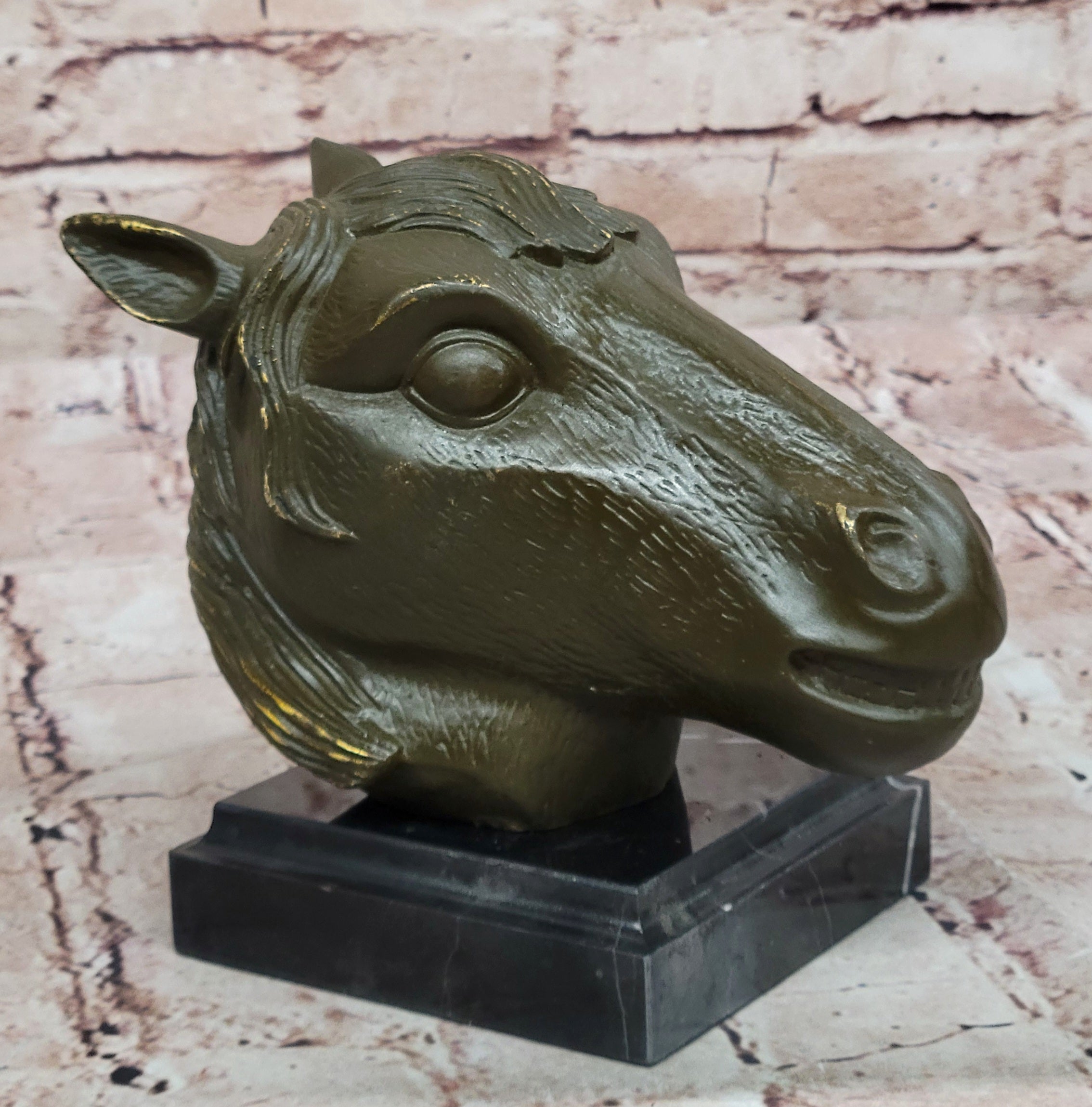 Bronze Horse Head Sculpture – Zodiac Stallion Bust