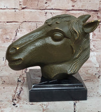 Bronze Horse Head Sculpture – Zodiac Stallion Bust