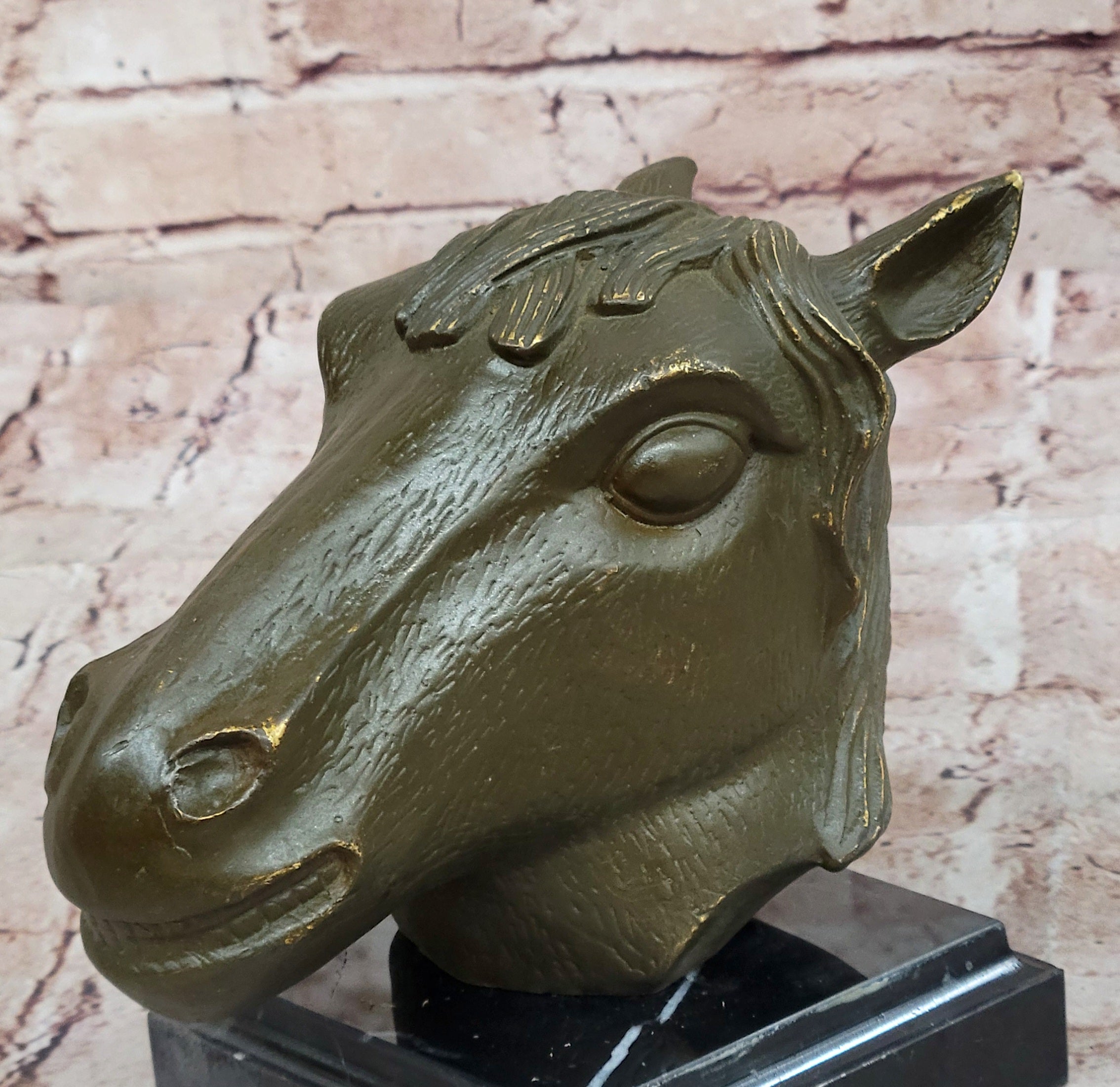 Bronze Horse Head Sculpture – Zodiac Stallion Bust
