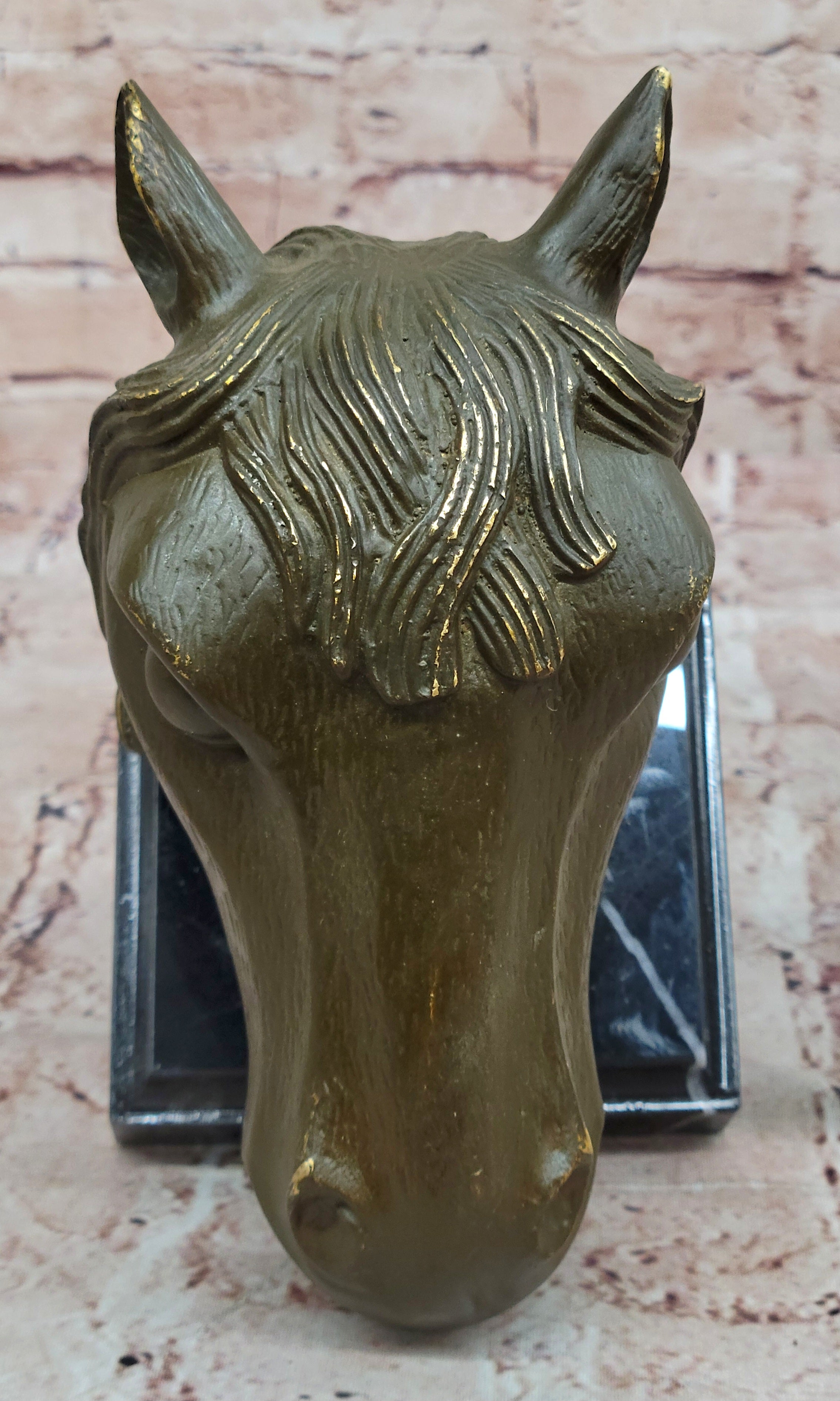 Bronze Horse Head Sculpture – Zodiac Stallion Bust