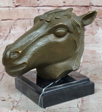Bronze Horse Head Sculpture – Zodiac Stallion Bust