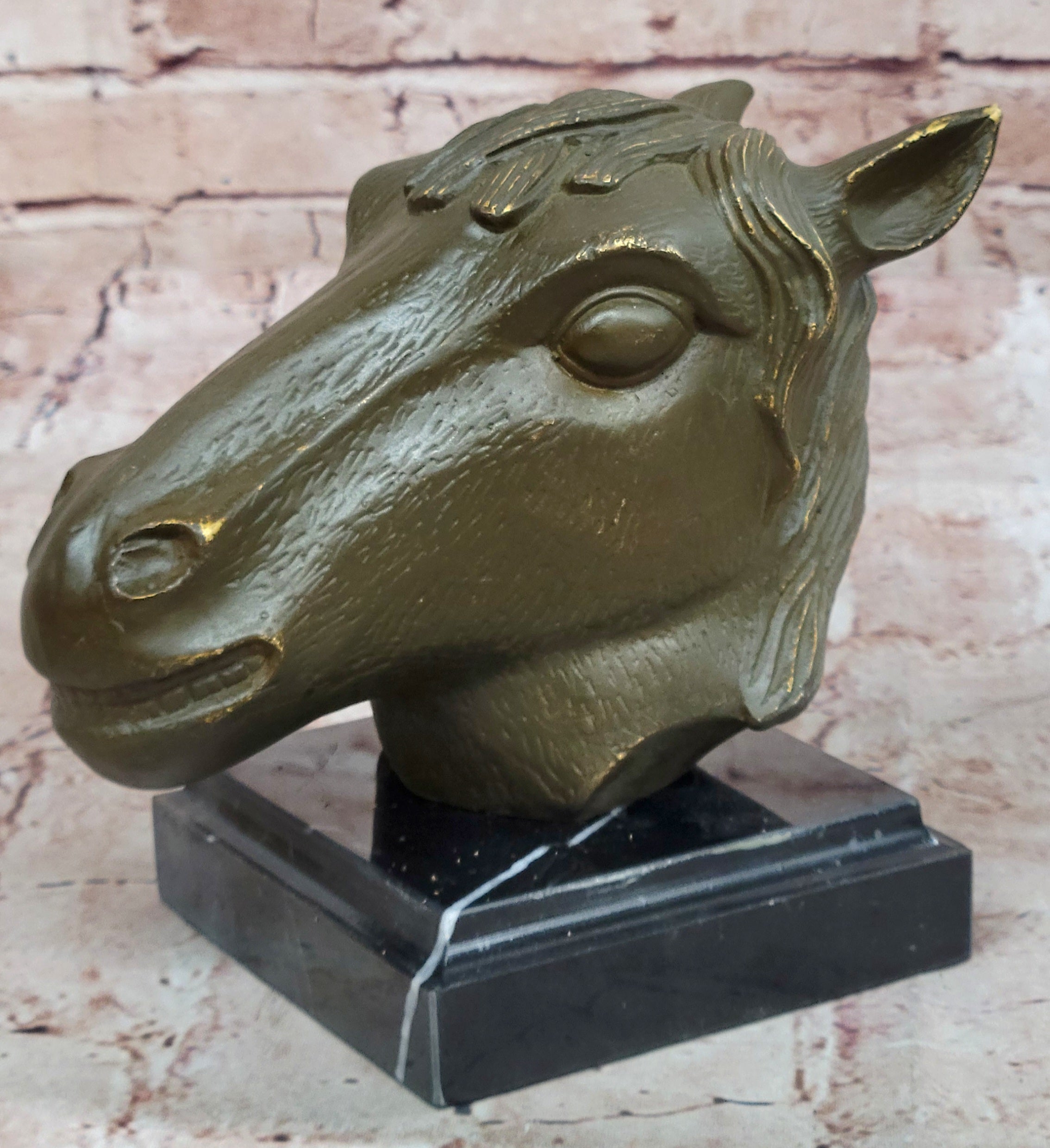 Bronze Horse Head Sculpture – Zodiac Stallion Bust