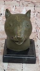 Bronze Rat Head Bust on Marble Base – Chinese Zodiac Sculpture