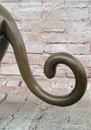 Stretching Panther Cougar in an Art Deco Style Bronze Sculpture by Henry Moore