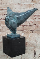 Bronze Sculpture of Voluptuous Female Signed Milo Green Patina