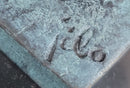 Bronze Sculpture of Voluptuous Female Signed Milo Green Patina