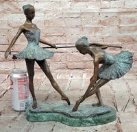 Bronze Ballet Dancer Statue Ballerina Bronze Sculpture on Marble Base Artwork