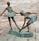 Bronze Ballet Dancer Statue Ballerina Bronze Sculpture on Marble Base Artwork