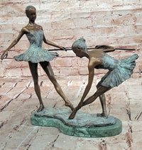 Bronze Ballet Dancer Statue Ballerina Bronze Sculpture on Marble Base Artwork
