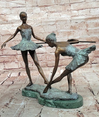 Bronze Ballet Dancer Statue Ballerina Bronze Sculpture on Marble Base Artwork