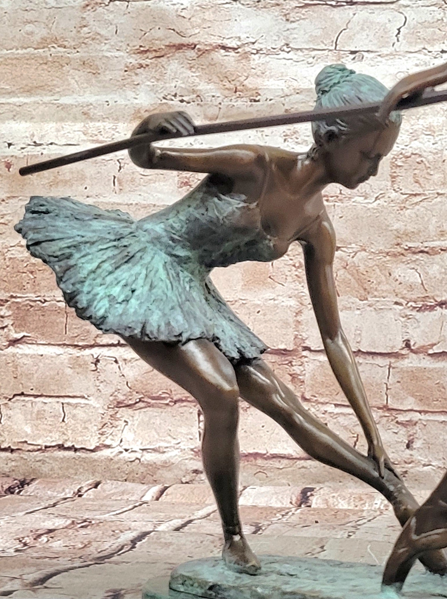 Bronze Ballet Dancer Statue Ballerina Bronze Sculpture on Marble Base Artwork