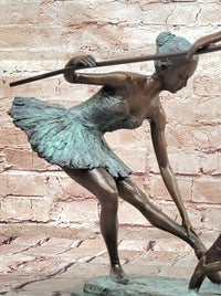 Bronze Ballet Dancer Statue Ballerina Bronze Sculpture on Marble Base Artwork