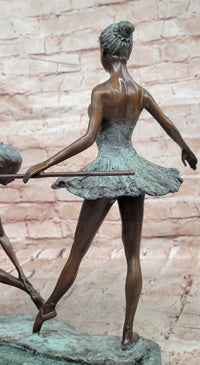 Bronze Ballet Dancer Statue Ballerina Bronze Sculpture on Marble Base Artwork